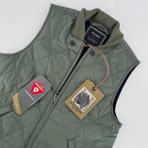 Filson Women's Bell Island Insulated Vest Small Forestry Green NWT